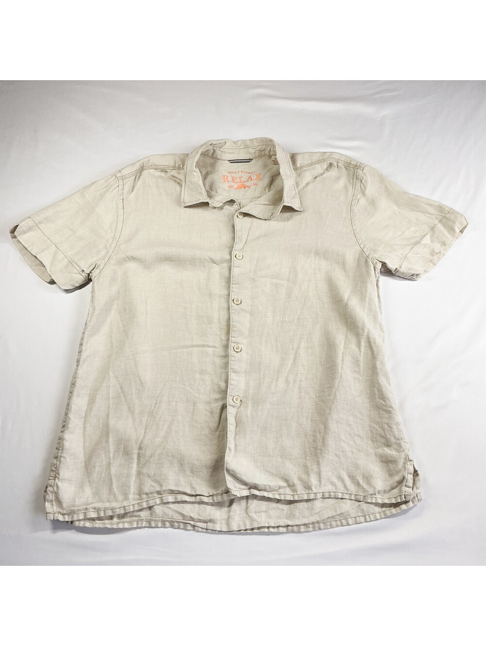 Tommy Bahama Relax Men's Linen Short Sleeve Button-Up Shirt XL/TG Casual Summer
